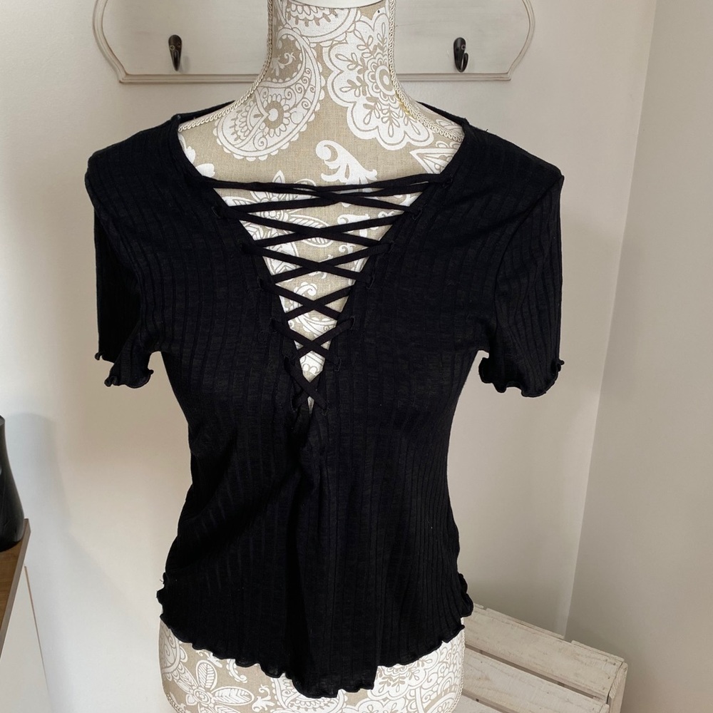 Urban Outfitters black project social tee